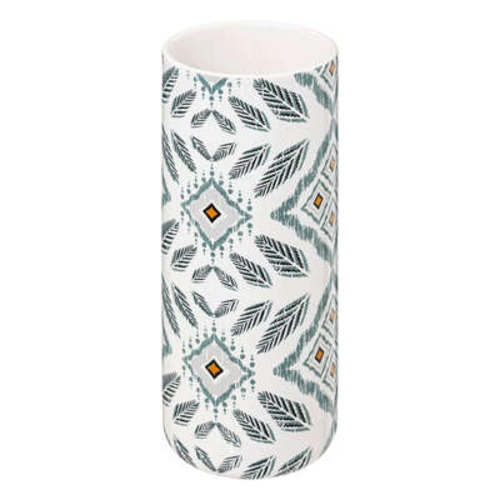 WC kartáč Hapache dolomitový boho do koupelny bílý s dřevěným víkem