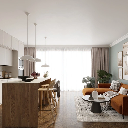 Závěsné svítidlo GINA bílá moderní nad stůl do obýváku a jídelny 38 cm SOLLUX LIGHTING