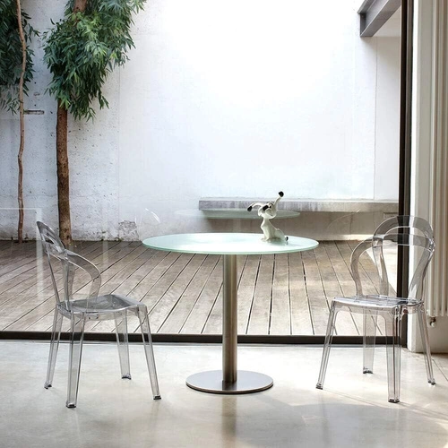 Jídelní a zahradní židle Titi SCAB Design průhledná kouřová stohovatelná polykarbonát glamour