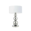 Stolní lampa Honolulu stínidlo bílé stojan stříbrný