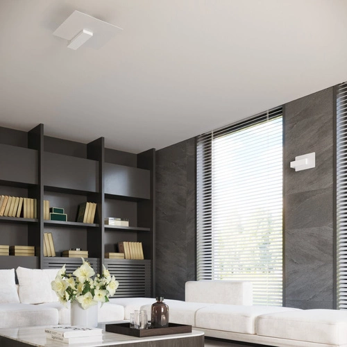 Nástěnná lampa LAPPO bílá skandinávská dřevěná do ložnice a obýváku SOLLUX LIGHTING