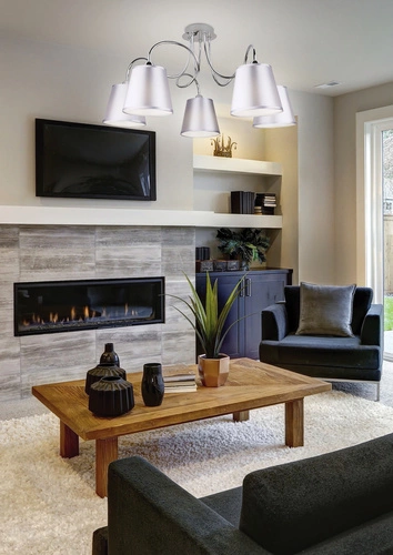 Závěsná lampa Luk 5 světel chrom glamour do obýváku a jídelny CANDELLUX LIGHTING