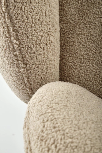 Otočená čalouněná židle Paulett béžová s područkami do jídelny a obýváku Intesi