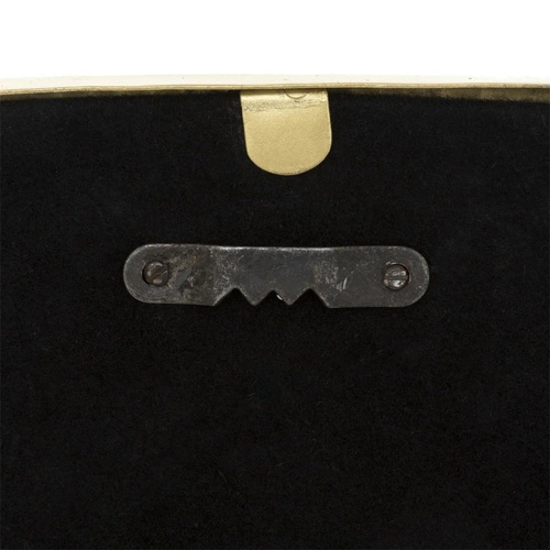 Šestiúhelníkové zrcadlo Hammer glamour ve zlatém rámu do předsíně 18x15,5 cm