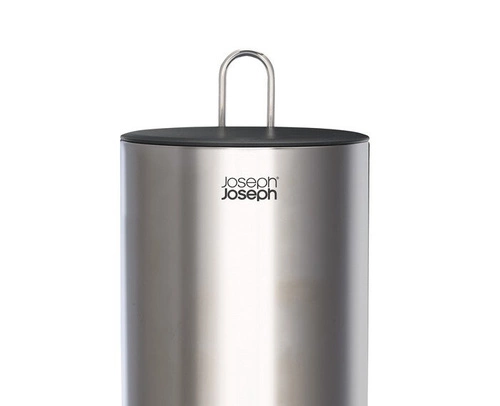 Joseph Joseph Easystore Luxe moderní stojan na toaletní papír stříbrný ocelový do koupelny