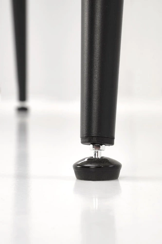 Jídelní stůl Nicolalla 120 cm bílý mramor moderní obdélníkový na černých nohách Intesi