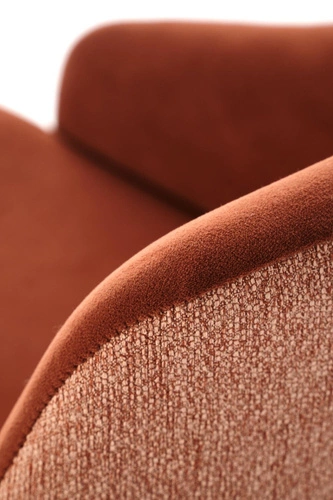 Jídelní židle Jurneya Intesi čalouněná otočná s područkami skořicová dřevěná