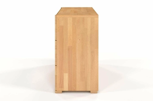 Buková komoda s zásuvkami Sparta 120 cm skandinávská do obýváku SKANDICA