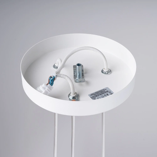 Moderní bílý závěsný lustr ARCHE 3P nastavitelný do obýváku a nad stůl 3-bodový