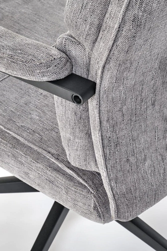 Ergonomická kancelářská židle Nurah šedá moderní s područkami na kolečkách do kanceláře