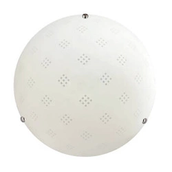 Stropní svítidlo Fanusa stropní svítidlo 30 chrom 1x60W E27 difuzér bílý se vzorem