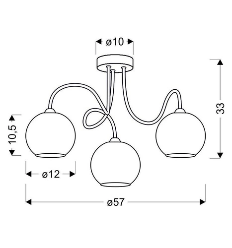 Moderní závěsné svítidlo Nelda 3 světla skleněné do obýváku a jídelny chrom