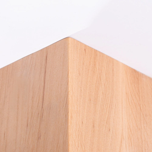 Stropní svítidlo SOLIS moderní dřevěné bílé do obýváku a ložnice 12 cm SOLLUX