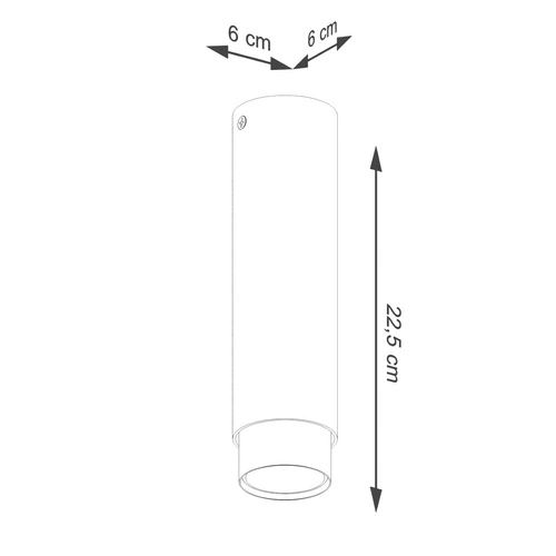 Stropní svítidlo NERO 22,5 černý chrom moderní kovové do obýváku a kuchyně SOLLUX
