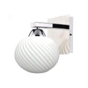 Nástěnné svítidlo Madrid chrom 1x60W E27 bílý difuzor