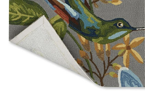 Venkovní koberec Spring Lotus Grey 200x280 klasický koberec na terasu a balkon snadno čistitelný