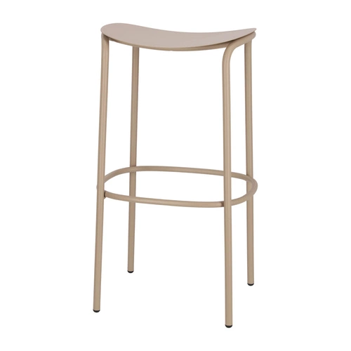 Kovová barová stolička Trick 75 cm šedá moderní bez opěrky do kuchyně a k ostrůvku SCAB Design