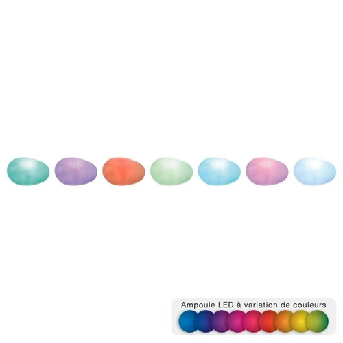 Noční LED lampička Kamyk Atmosphera moderní multibarevná do ložnice a dětského pokoje 12 cm