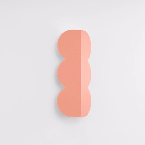 Nástěnné svítidlo BISCUIT moderní broskvové do obýváku a ložnice