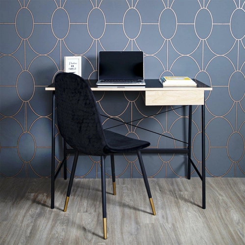 psací stůl Stanford černý natural