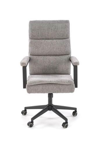 Ergonomická kancelářská židle Nurah šedá moderní s područkami na kolečkách do kanceláře