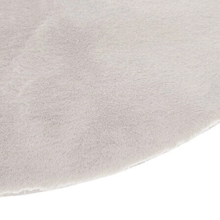 Kulatý béžový koberec 80 cm Atmosphera shaggy do obýváku a ložnice snadno čistitelný