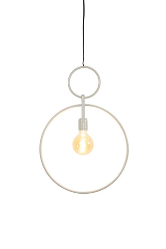 Závěsná lampa Dorina matná bílá