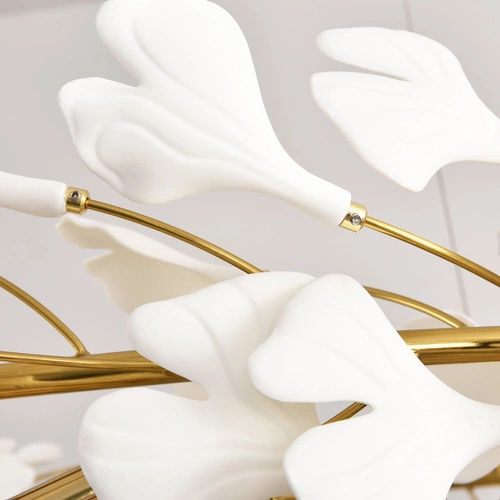 BOTANIKA závěsná lampa zlatá bílá 100 cm