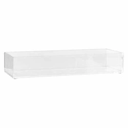 Koupelnový organizér na kosmetiku Selena průhledný obdélníkový 25,6 cm 5five simply smart