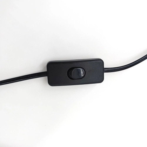 Nástěnná lampa LINEA-1 WALL černá moderní kovová s dlouhým kabelem do obývacího pokoje