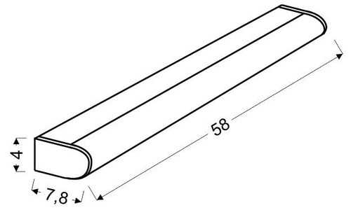 Lyrica LED páskové nástěnné svítidlo 58 cm 14W IP44 4000 K