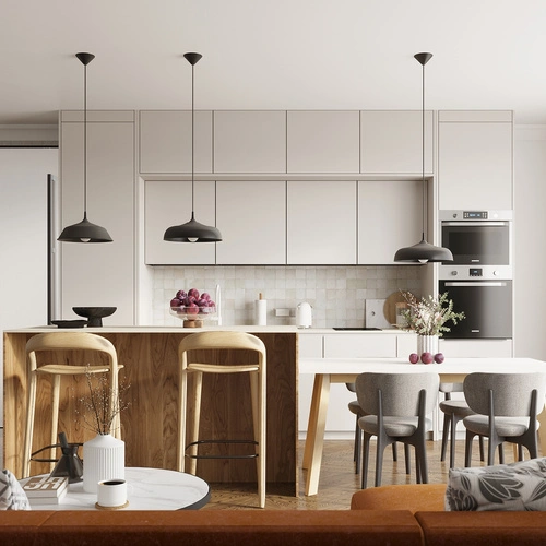 Závěsné svítidlo GINA černé moderní do obýváku kuchyně nebo jídelny kovové 38 cm