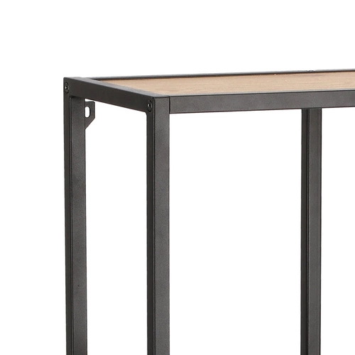 Závěsná kovová police Oxford VIII na knihy a dekorace do obýváku v industriálním stylu 75 cm