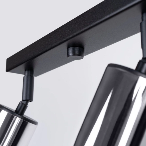 Stropní svítidlo WINX 4L černý chrom moderní do obýváku kuchyně ložnice jídelny SOLLUX