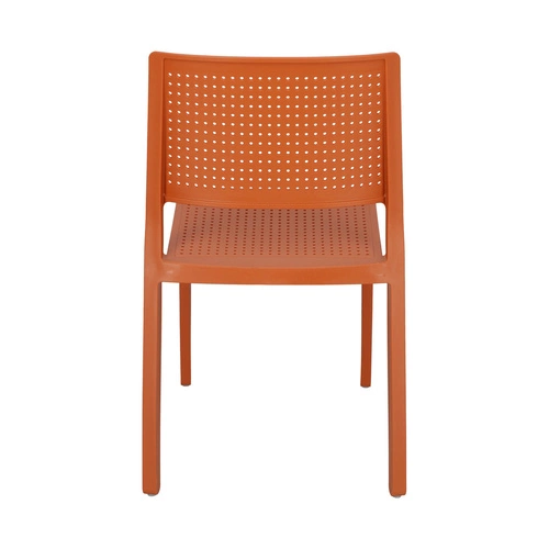 Zahradní židle Emi oranžová plastová stohovatelná moderní SCAB Design snadné čištění