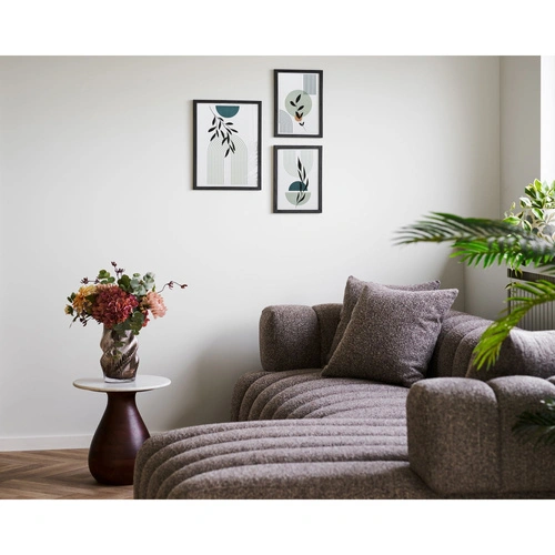 Skleněná váza Golb hnědá 25 cm moderní dekorativní do obýváku