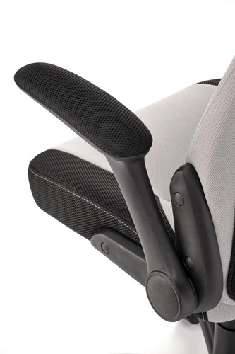 Ergonomická otočná kancelářská židle pro teenagery Bloomi šedá s opěrkou hlavy a nastavitelnou výškou Intesi