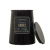 Velká sójová vonná svíčka ve skle Ambre Intesi černá dárková 700g