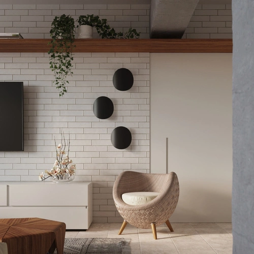 Nástěnné svítidlo SENSES černé moderní kovové do obýváku, ložnice nebo chodby Sollux