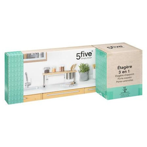 Kuchyňský organizér bambusová police