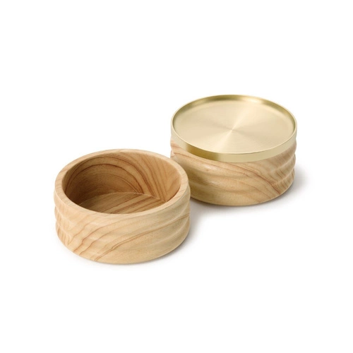 Dvoupatrový dřevěný stojan na šperky Tesora wood Umbra