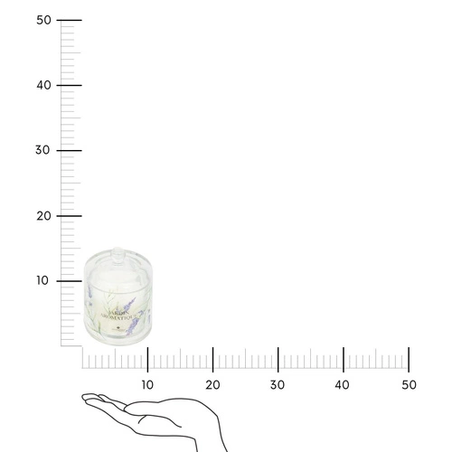 Vonná svíčka pod skleněným poklopem Atmosphera Oudy zahrada ve skle elegantní 240g vhodná jako dárek