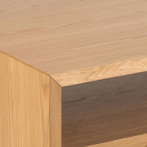 Konferenční stolek Arlon obdélníkový dubový s policí moderní skandinávský do obýváku 120x60