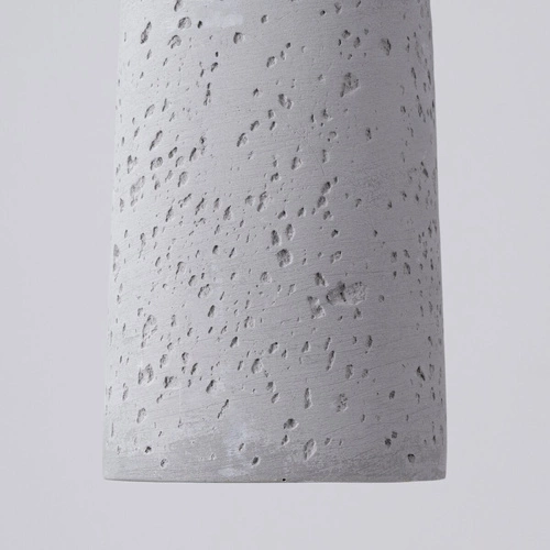 Betonové závěsné svítidlo ELECTRA šedé loftové do obýváku a kuchyně nad ostrůvek 125 cm