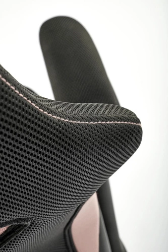 Ergonomická otočná kancelářská židle Bloomi růžová s podhlavníkem a područkami pro teenagery