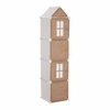 Dětský regál na hračky Tower 139 cm juta bílý