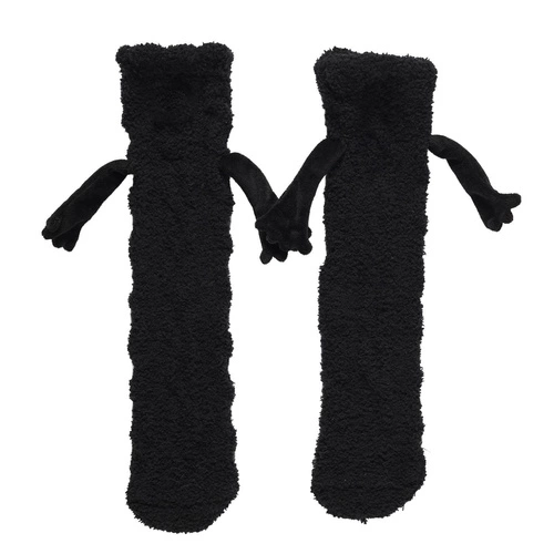 Ponožky s magnetickými tlapkami černé