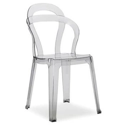 Jídelní a zahradní židle transparentní Titi SCAB Design stohovatelná moderní polykarbonát