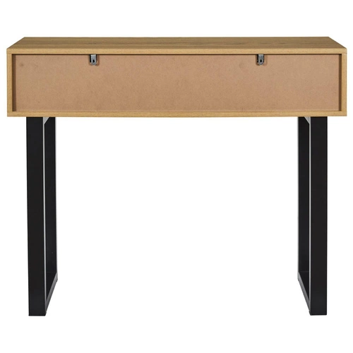 Konzolový stolek Calypso Intesi boho japandi se zásuvkami dub/černá do předsíně nebo obýváku 100 cm