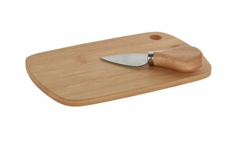Intesi sada na sýr s bambusovým prkénkem a nožem na sýr obdélníková přírodní